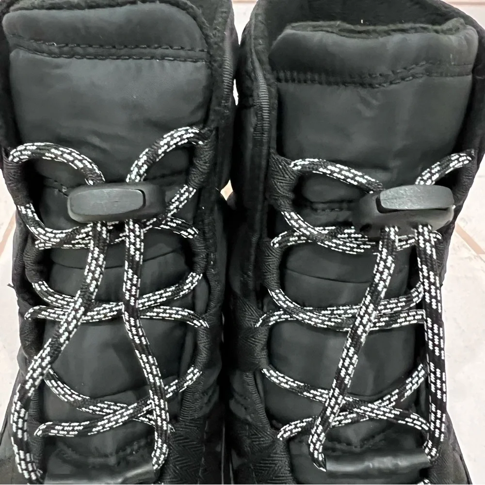 Sorel Black and White Kids Snow Boot